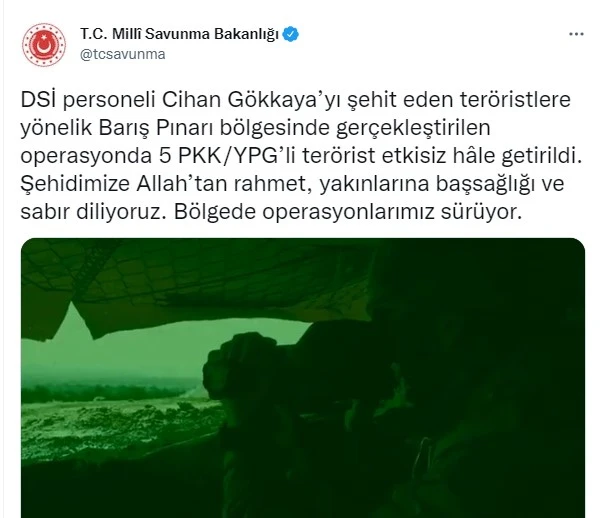 Son dakika! Şehit Cihan Gökkaya'nın kanı yerde kalmadı: 5 terörist öldürüldü